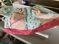 Toddler Prairie Skirt in Pink and Blue