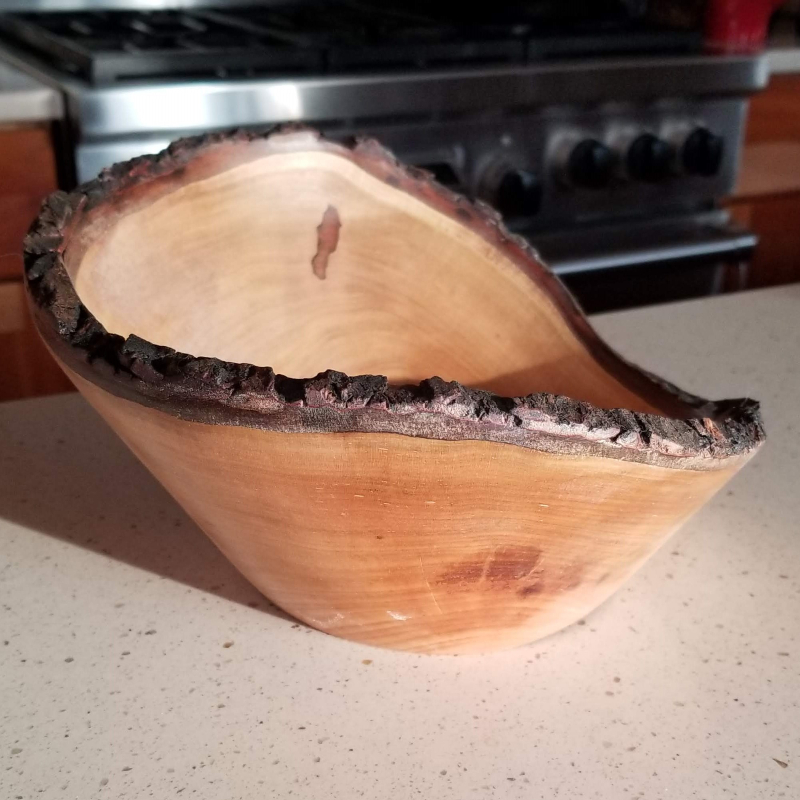 Maple Live Edge Bowl (10" x 4-3/4")