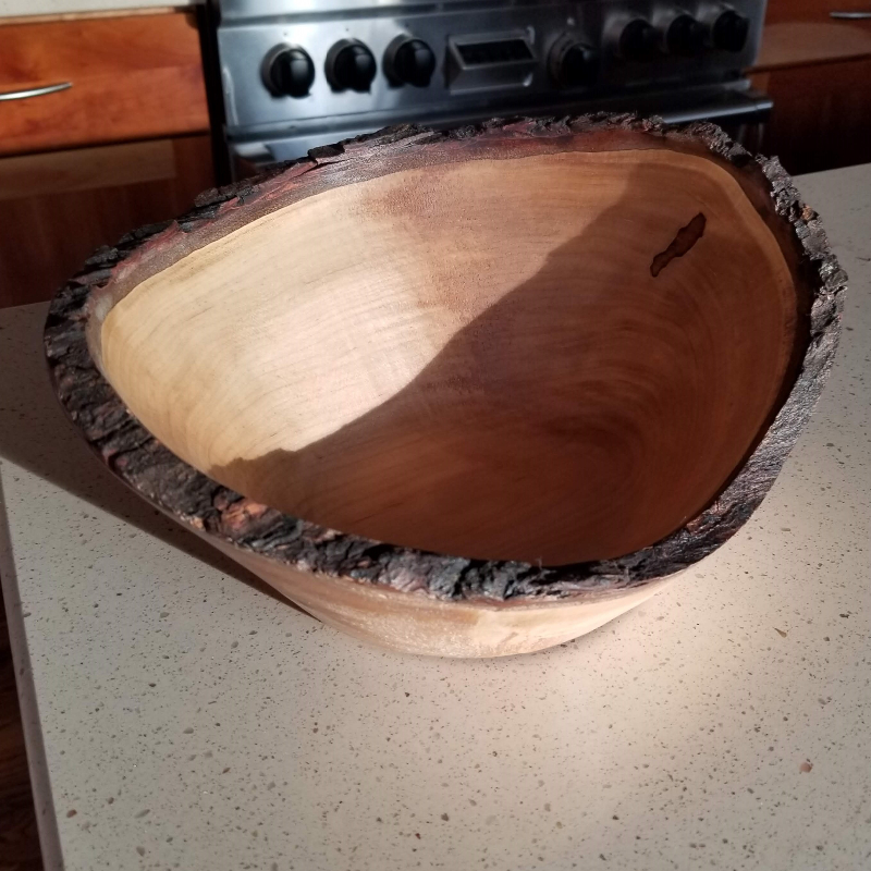 Maple Live Edge Bowl (10" x 4-3/4")