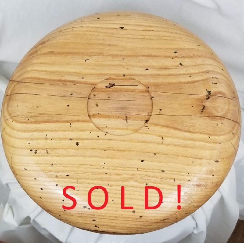 Large Live Edge Ash Bowl (15-1/2" x 7-1/2")