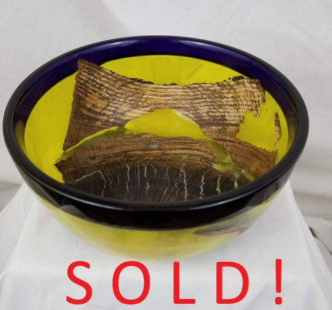 Craggy Oak Cast Bowl (8" x 4")