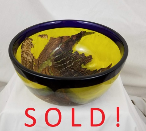 Craggy Oak Cast Bowl (8" x 4")