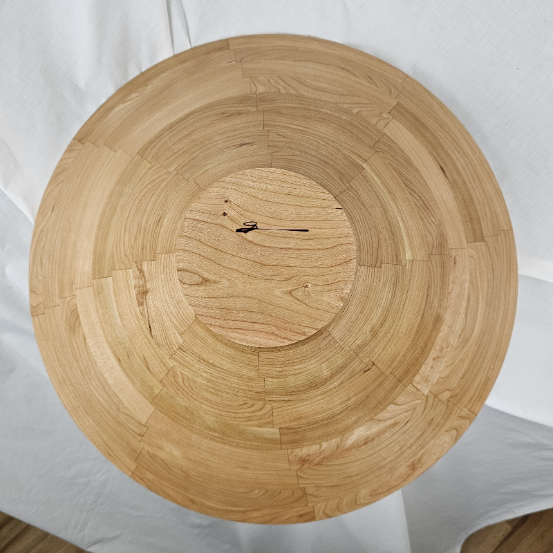 Lovely Large Cherry Glue-up Bowl (22" x 8")