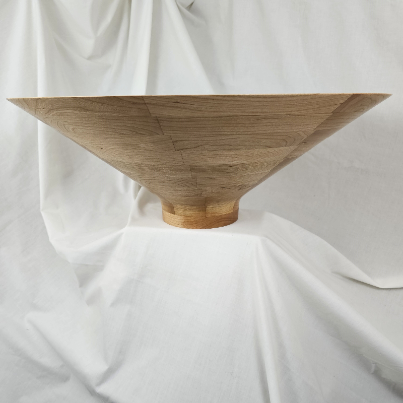 Lovely Large Cherry Glue-up Bowl (22" x 8")