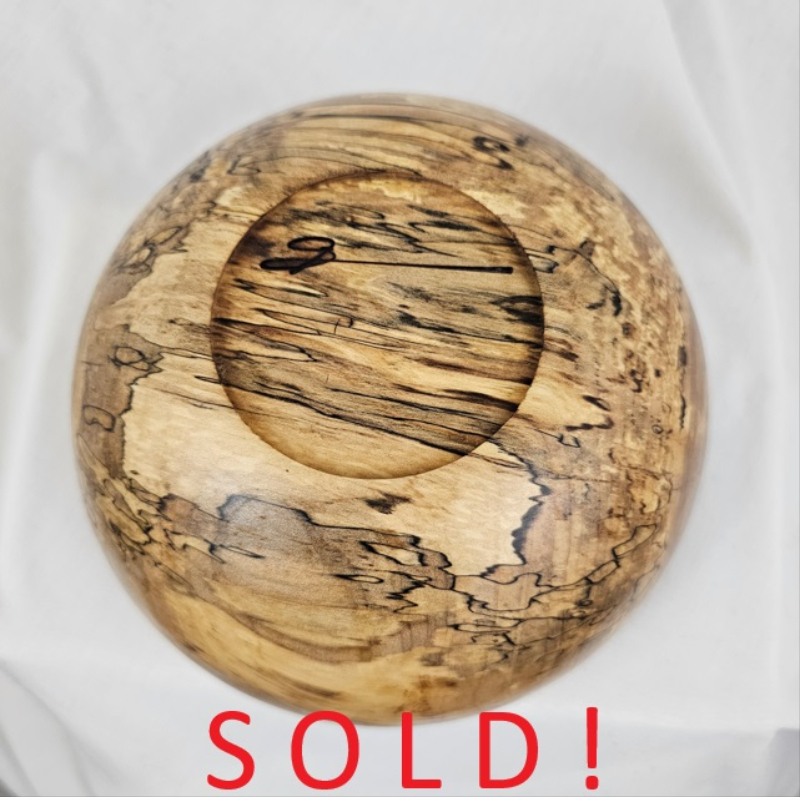 Spalted Silver Maple Bowl (7" x 3")