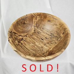 Spalted Silver Maple Bowl (7" x 3")
