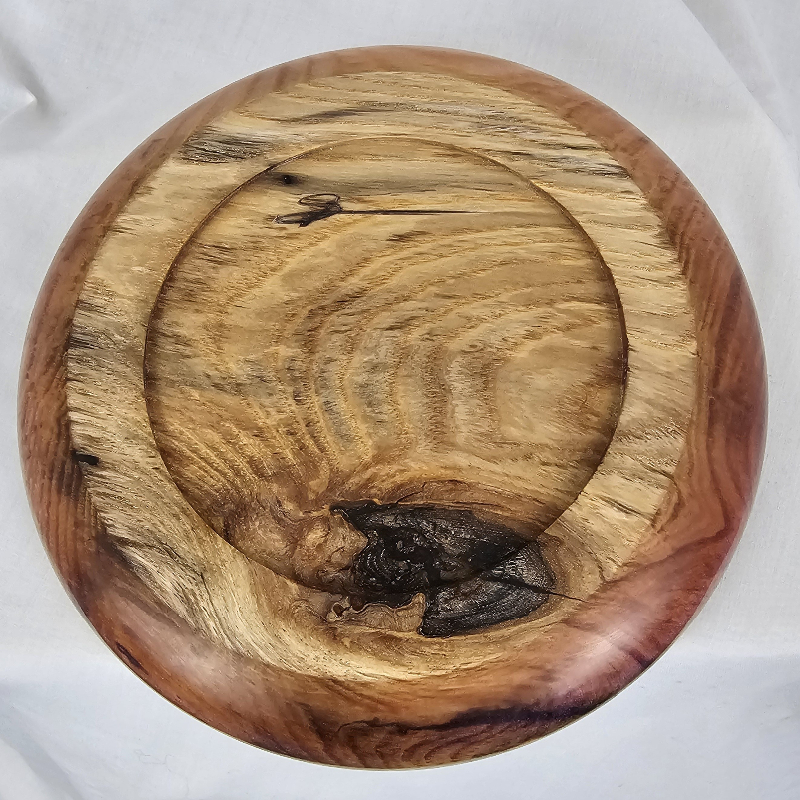 Maple Bowl with Soft Red Casting (7" x 1-1/4")