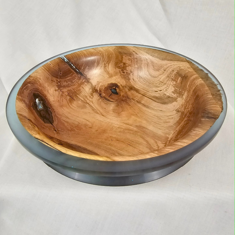 Blue Edge Maple Bowl (7" x 2")