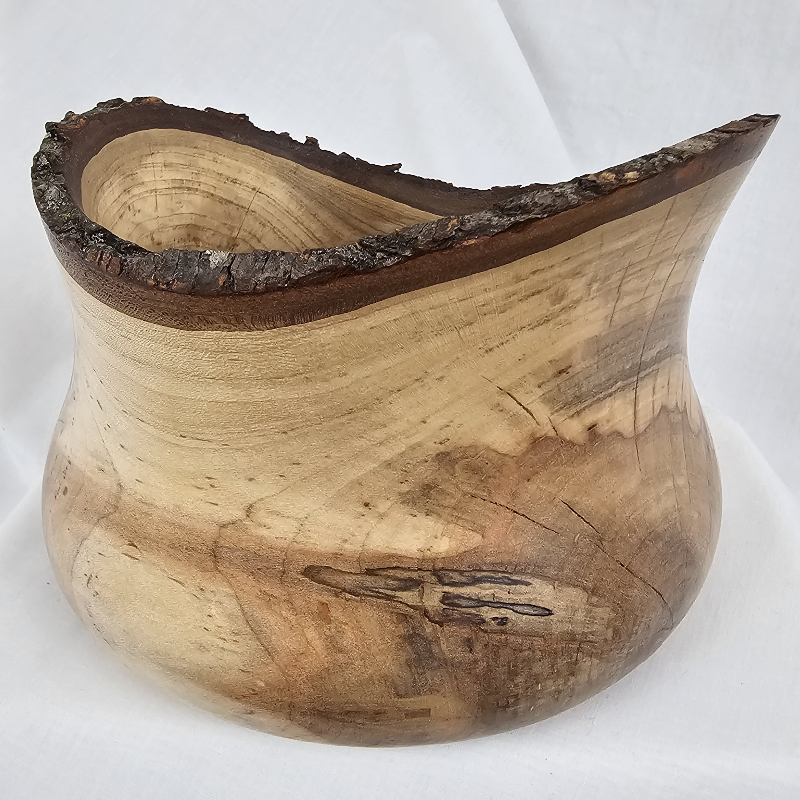 Small Live Edge Maple Bowl (7" x 5")