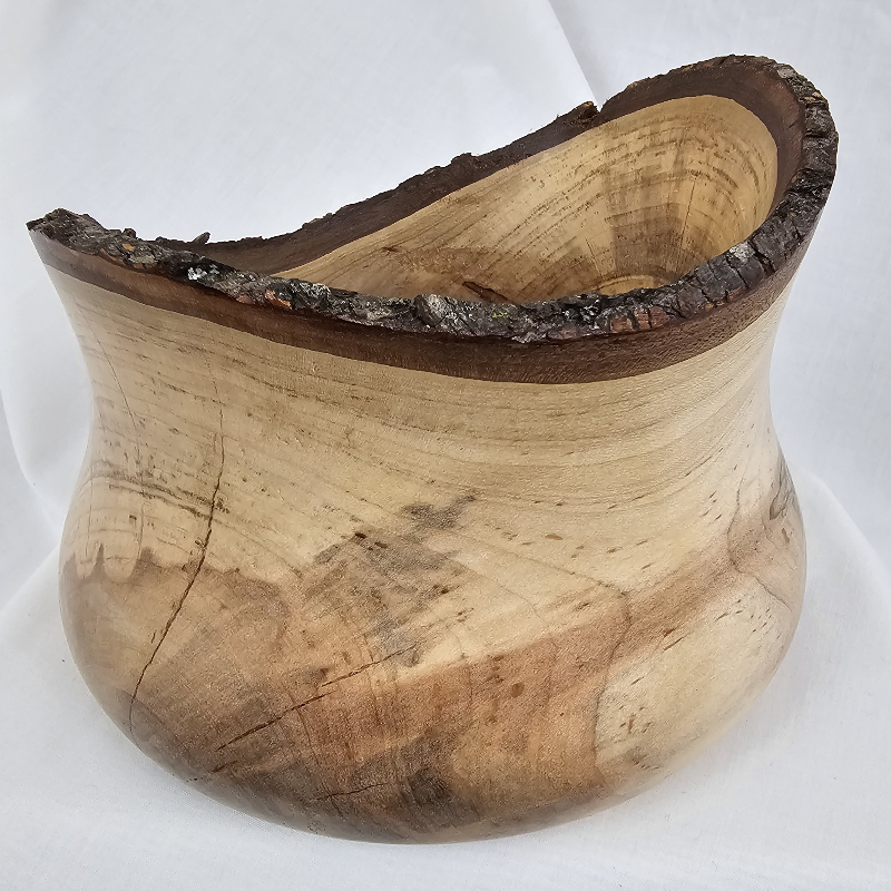 Small Live Edge Maple Bowl (7" x 5")