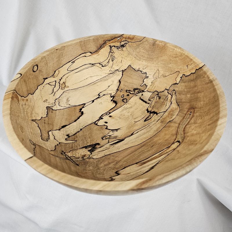 Beautiful Spalted Maple Bowl (10" x 4")