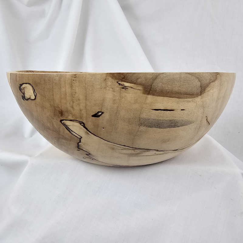 Beautiful Spalted Maple Bowl (10" x 4")