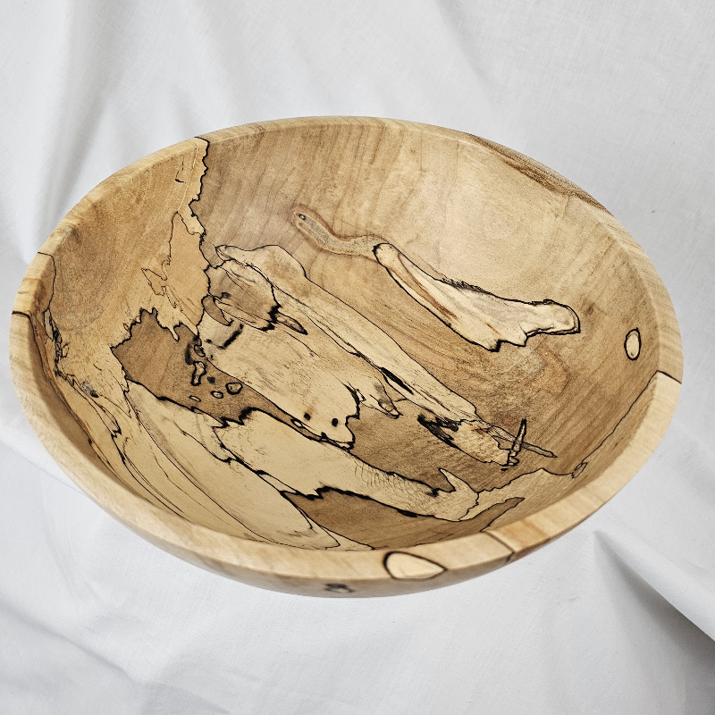Beautiful Spalted Maple Bowl (10" x 4")