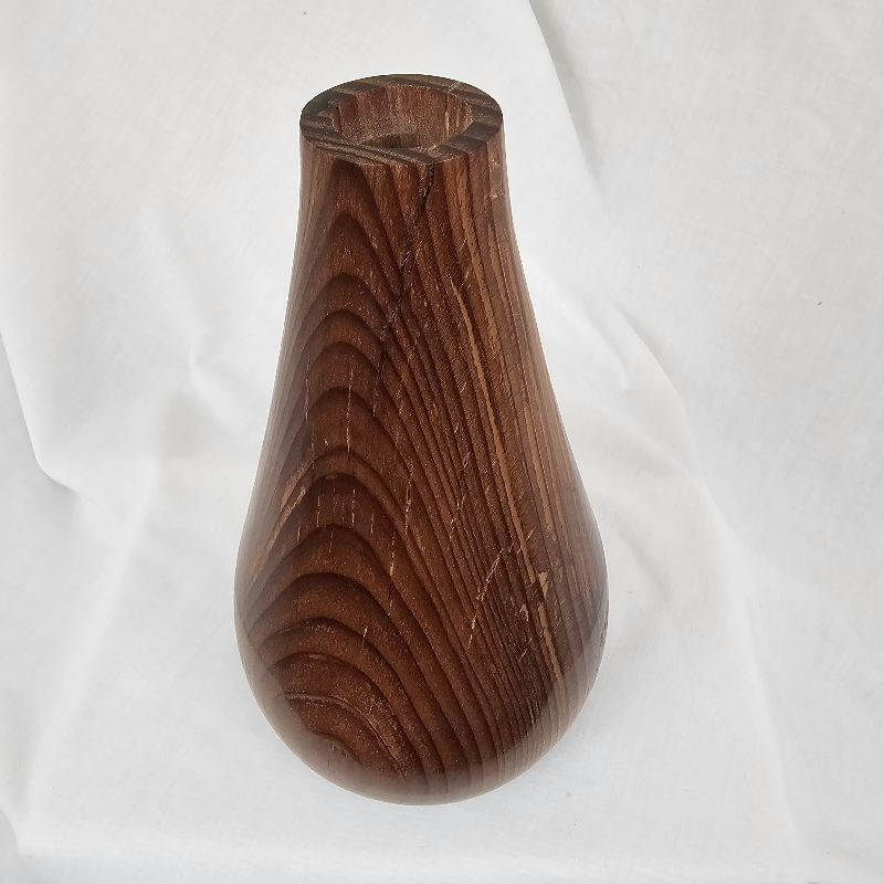 Redwood Vase (4" Dia x 8" Tall)