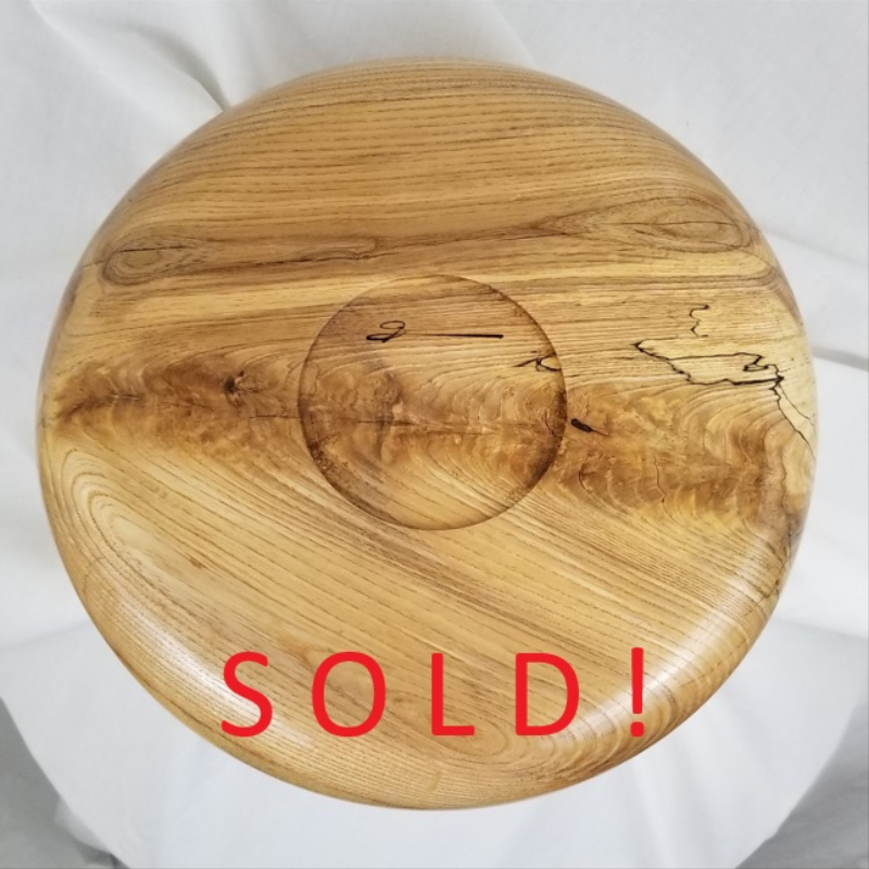 Wide Live Edge Maple Bowl (13" x 5")
