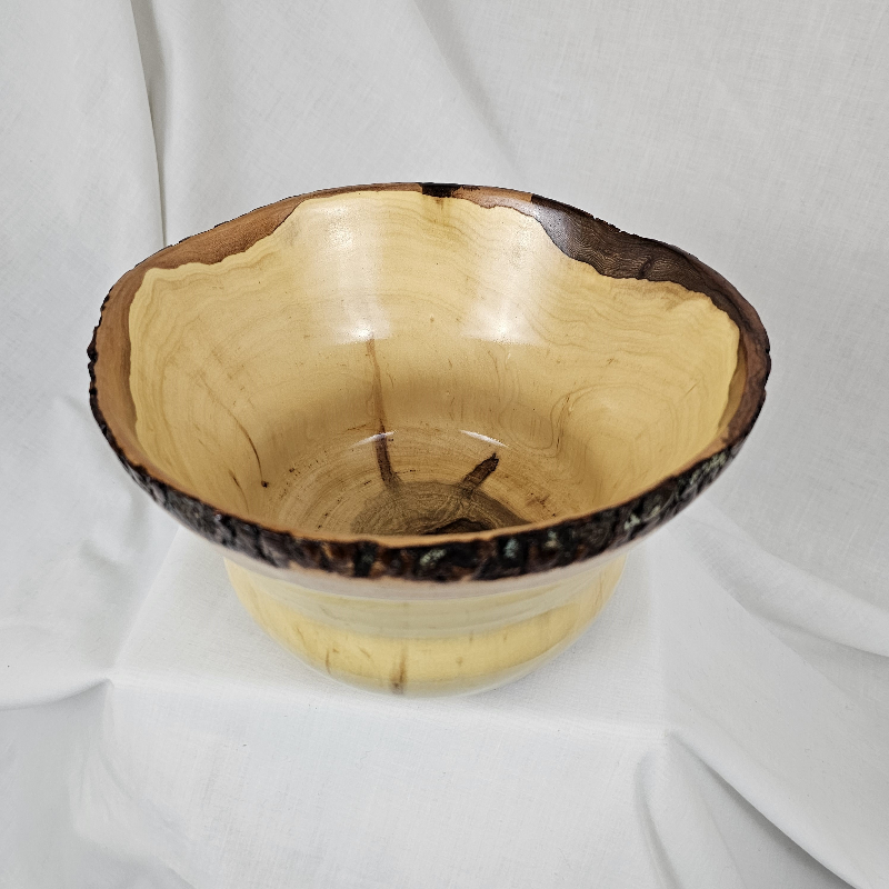 End-Grain Silver Maple Bowl (7" x 7")