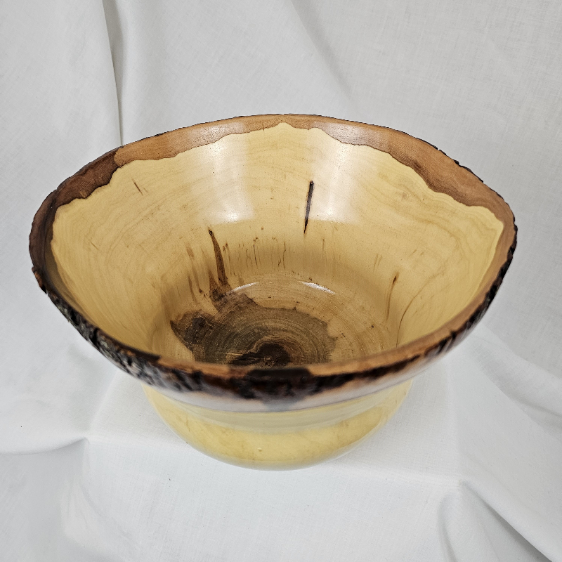 End-Grain Silver Maple Bowl (7" x 7")