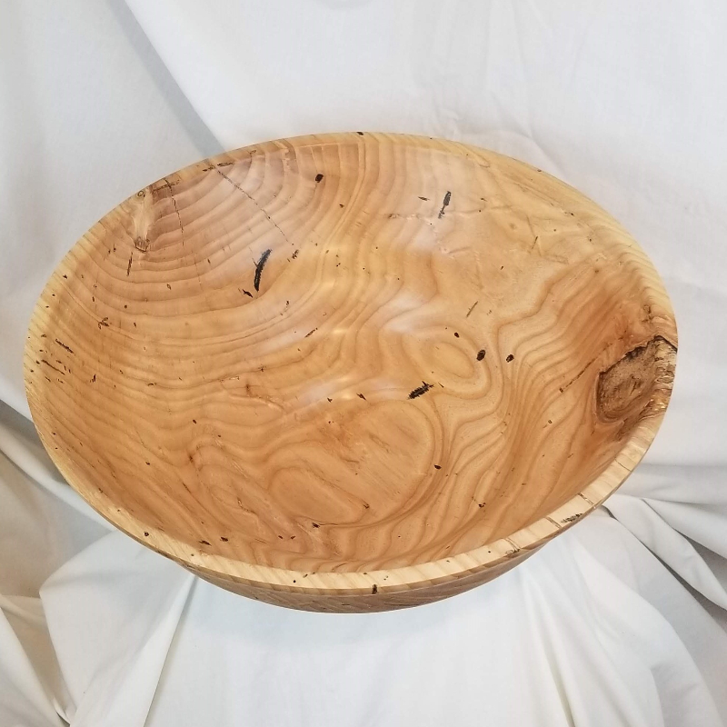 Large Ash-bored Ash Bowl (16" x 6")