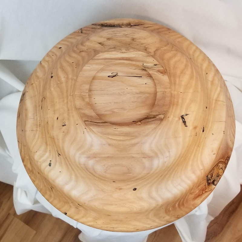 Large Ash-bored Ash Bowl (16" x 6")