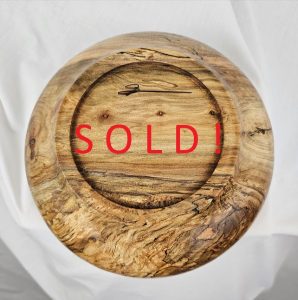 Spalted Silver Maple Bowl (8-1/2" x 3")