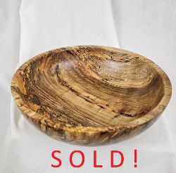 Spalted Silver Maple Bowl (8-1/2" x 3")