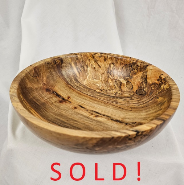 Spalted Silver Maple Bowl (8-1/2" x 3")
