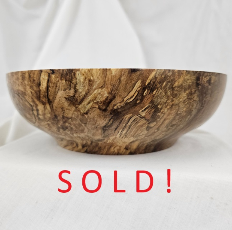 Spalted Silver Maple Bowl (8-1/2" x 3")