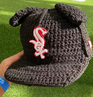 Custom New Era Chicago White Sox Brown Crochet Hat