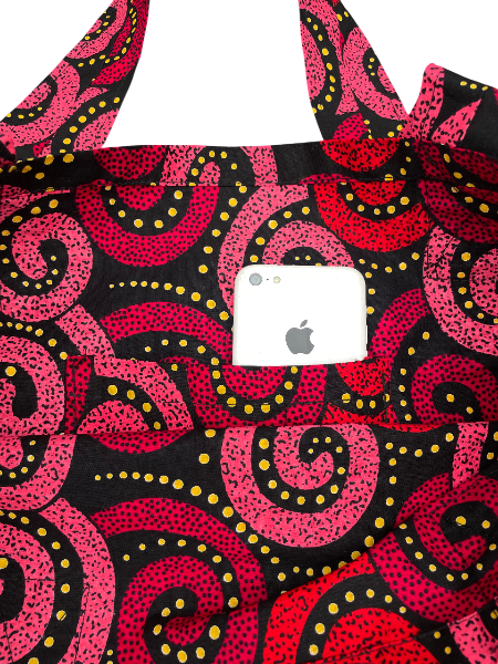 Professional Ankara Cotton Tote | 16x16 Eco-Conscious Everyday Carry