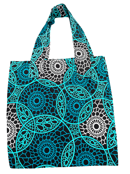Multi-Purpose Ankara Tote | Handmade 13x13 Sustainable Shopping Bag