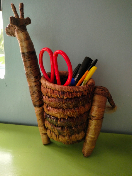 Giraffe Desk Organizer Animal Basket