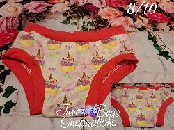 8/10 Unicorn Cupcake Kids Underwear