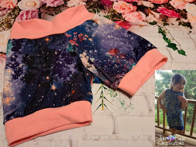 5/6 Floral Galaxy Cuff Shorts