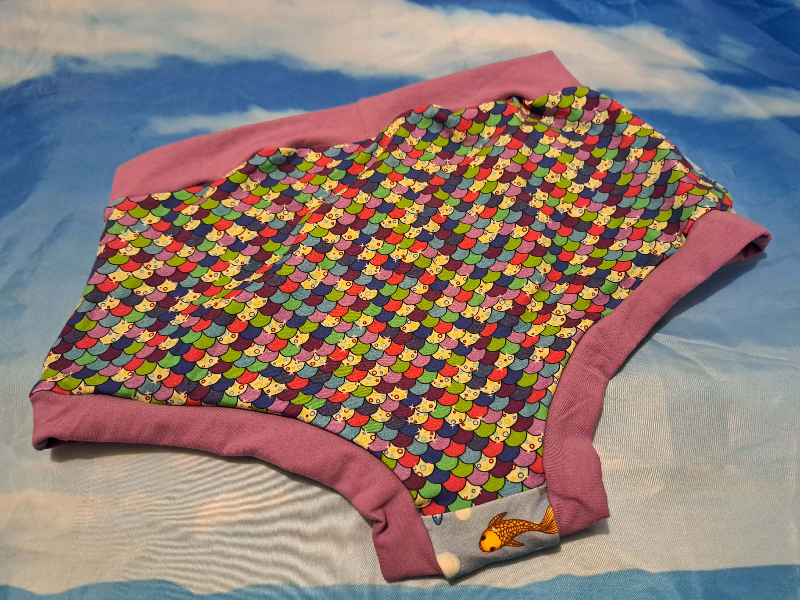 Large Fish & Scales Boy Short Scrundies