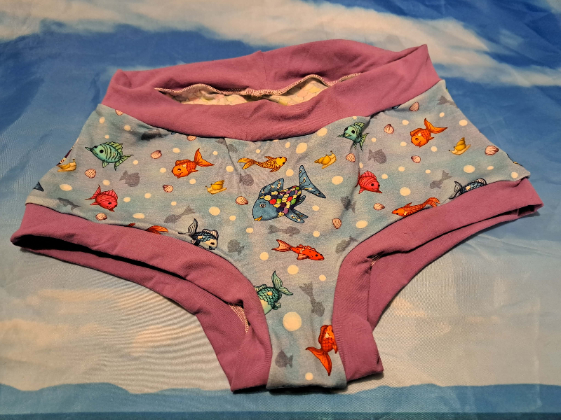 Large Fish & Scales Boy Short Scrundies