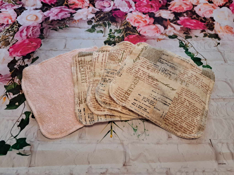Set of 5: 7" X 7" Butterfly Napkin/Wash Cloth Set of 5: 7" X 7" Butterfly Napkin/Wash Cloth
