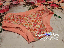 Size 12 Shades of Pink floral Children's Underwear