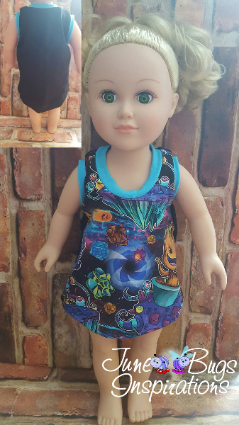 18" Groovy Buttons Doll Dress