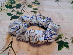 Sail Boat and Waves Scrunchie