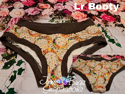Large Floral Cresent Moon Booty Bunzies