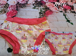 8/10 Unicorn Cupcakes Kids Underwear
