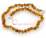 Baltic Amber Anklet - AdjustablePolished Honey