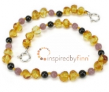 Adjustable Polished Golden Sw - SOOTHING AND RELAXINGBaltic Amber Wellness, Teething Ankl