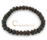 Baltic Amber Elastic Bracelet - Unpolished Molasses