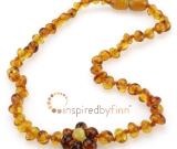 SALE - Amber Teething Necklace - Kids Polished Spring Flower - All Kids Sizes - Teething, Health 