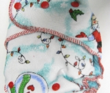 Winter fun /w aqua organic bamboo velour - serged multi-size