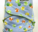 Beach Balls /w yellow cotton velour - serged multi-size