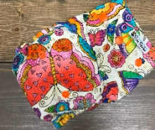 Butterflies /w bubblegum organic bamboo velour - D