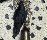 black raven necklace
