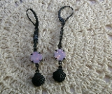 earrings-eclectic beach experience-glistening pink